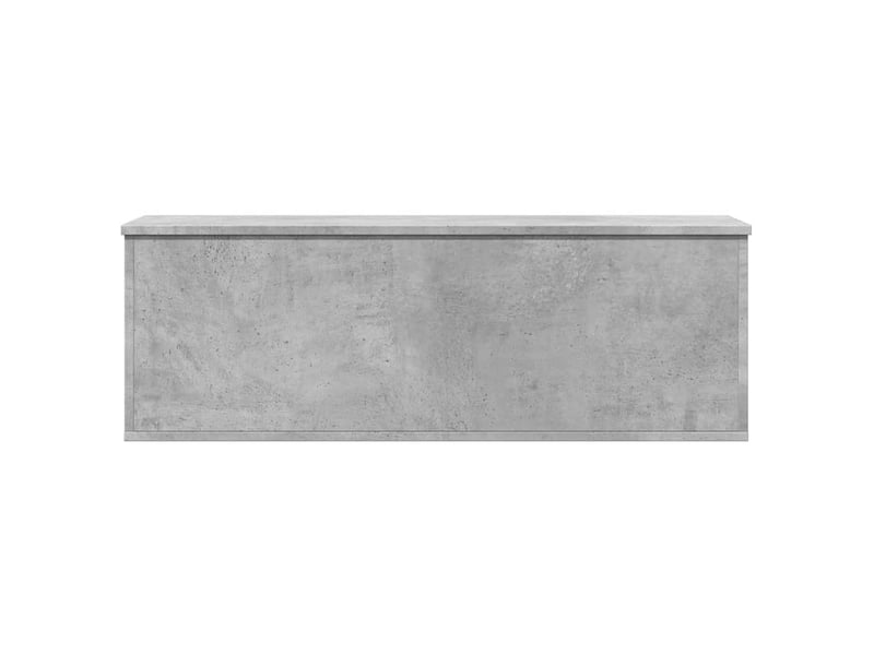  Boîte de rangement, coffre de rangement gris béton 102x35x35 cm bois d'ingénierie  - Conforama D