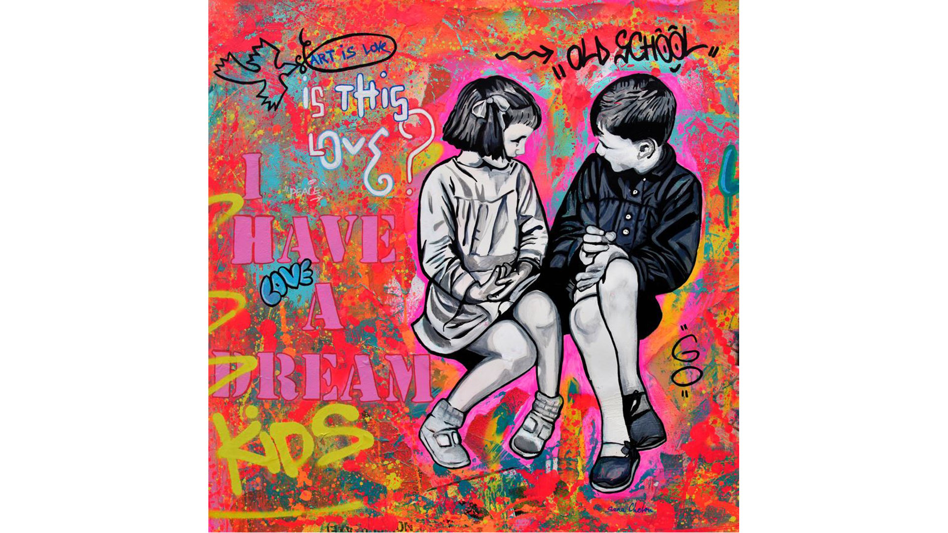 CONFORAMA Toile 100x100 cm SARA