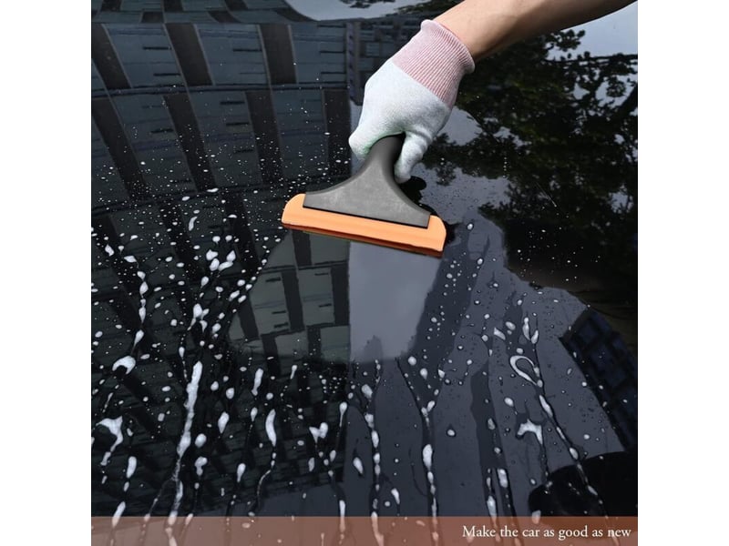  Raclette de douche silicone, raclette de douche, petite taille pour voiture raclette, pare-brise de nettoyage, noir  - Conforama C