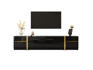 Meuble tv coloris noir 180 cm MAISENTIEL