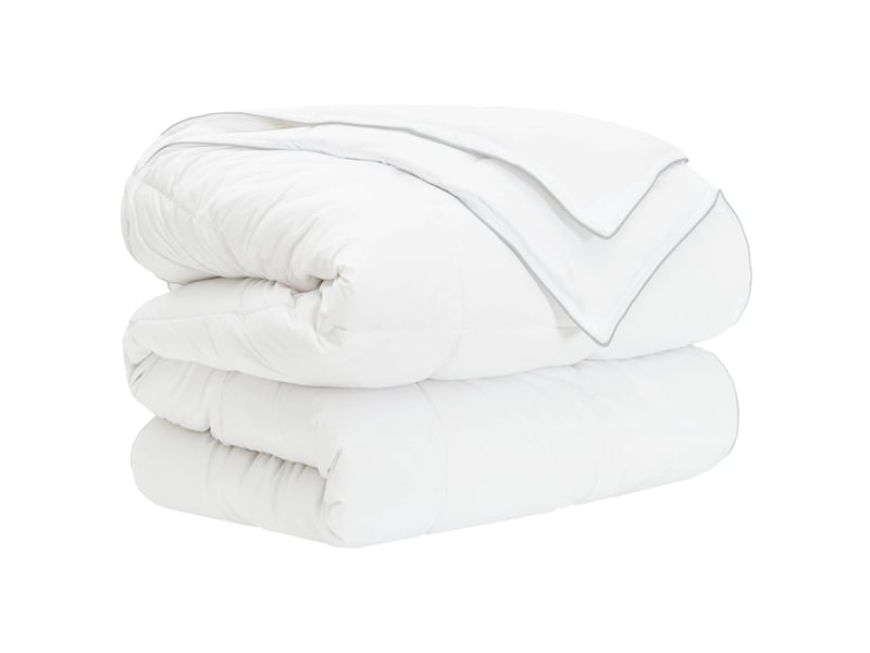  Ensemble de duvet 3 pcs - couette 200 x 240 cm toutes saisons bambou blanc  - Conforama C
