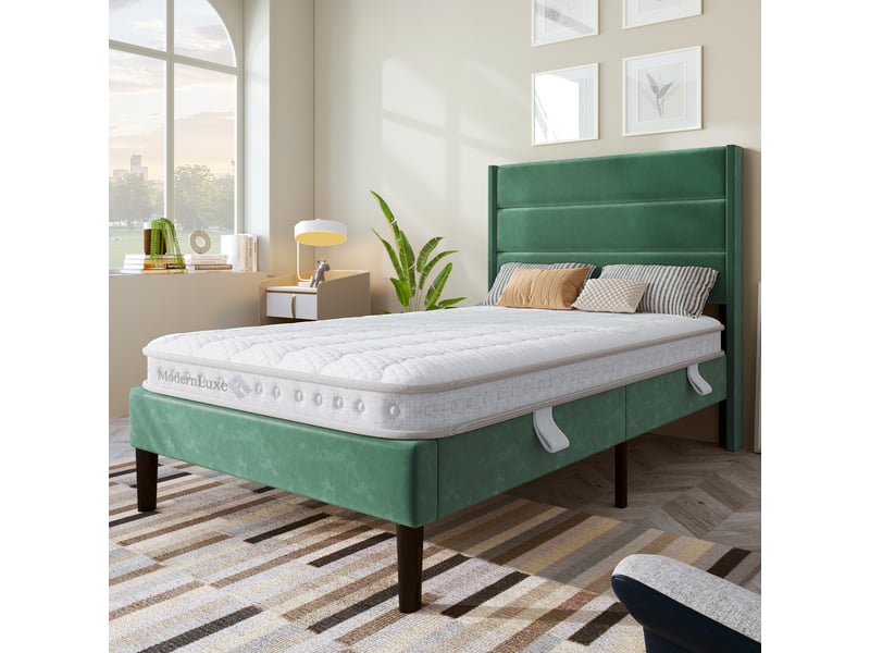  Matelas 90x200 cm H3, Ressorts Ensachés 7 Zones, 10 cm, Hybride, pour Lit Pliant et Camping-Car  - Conforama B