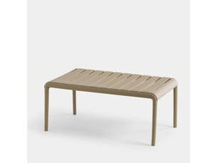 Table basse de salon et jardin en polypropylène arnad - gris tourterelle
