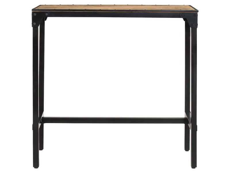  Table de bar 110x55x107 cm bois de manguier massif brut  - Conforama D