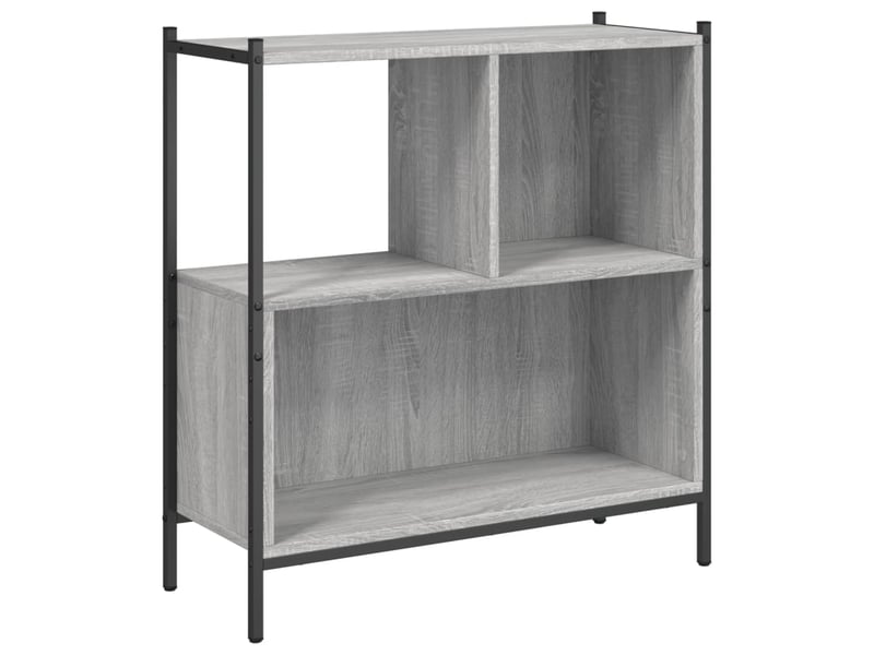  Bibliothèque, meuble de rangement salon sonoma gris 72x28x77,5 cm bois d'ingénierie  - Conforama A