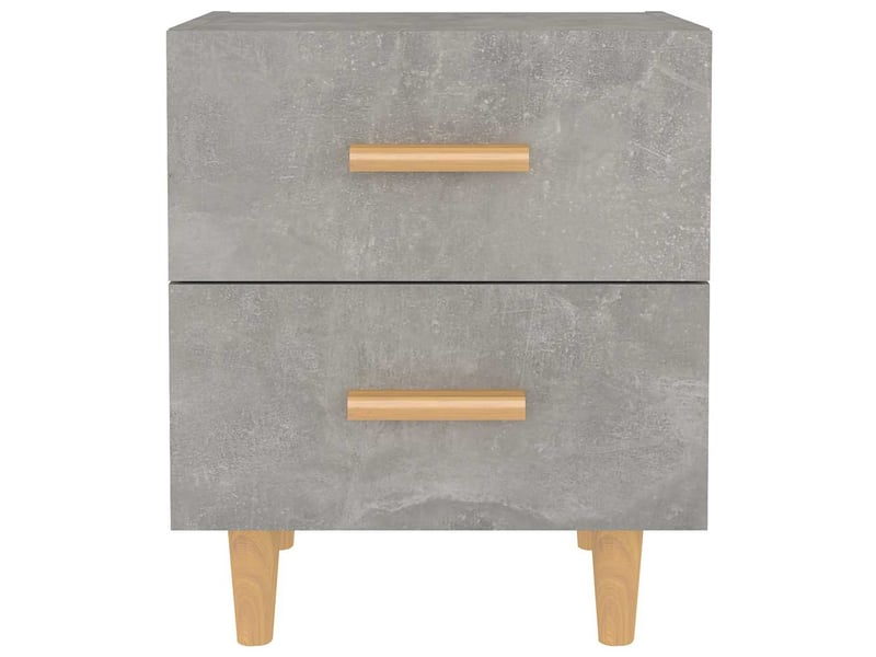  Lot de 2 tables de chevet - cabinet de chevet - table de nuit gris béton 40x35x47,5 cm  - Conforama B