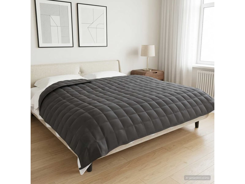  Couverture lestée adulte, couverture pondérée anthracite 200x220 cm 9 kg shl78120  - Conforama B