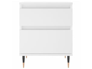 Table de chevet - cabinet de chevet - table de nuit blanc 40x35x50 cm bois d’ingénierie