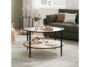 Table basse  coloris noir <strong>GARVEE </strong> <strong>PHK_346THCPW</strong>