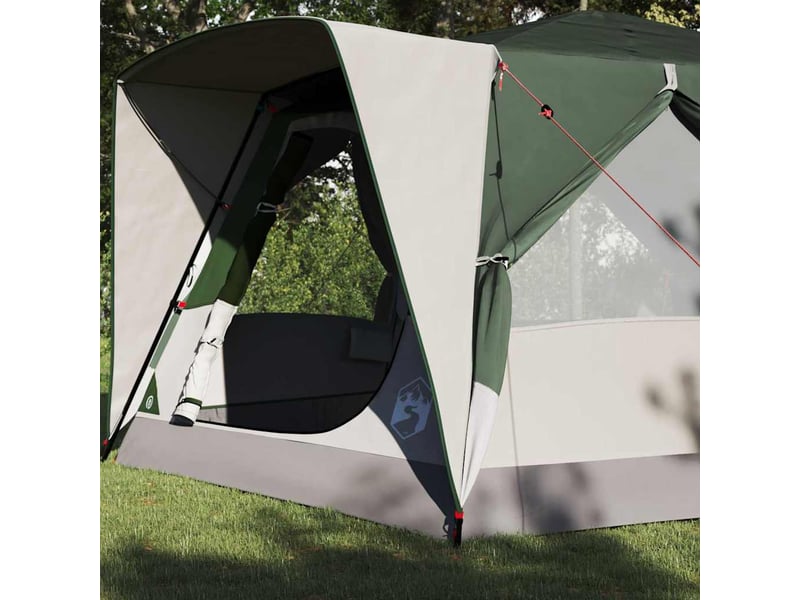 Tente de camping, tente cabine 7 personnes vert - Conforama C