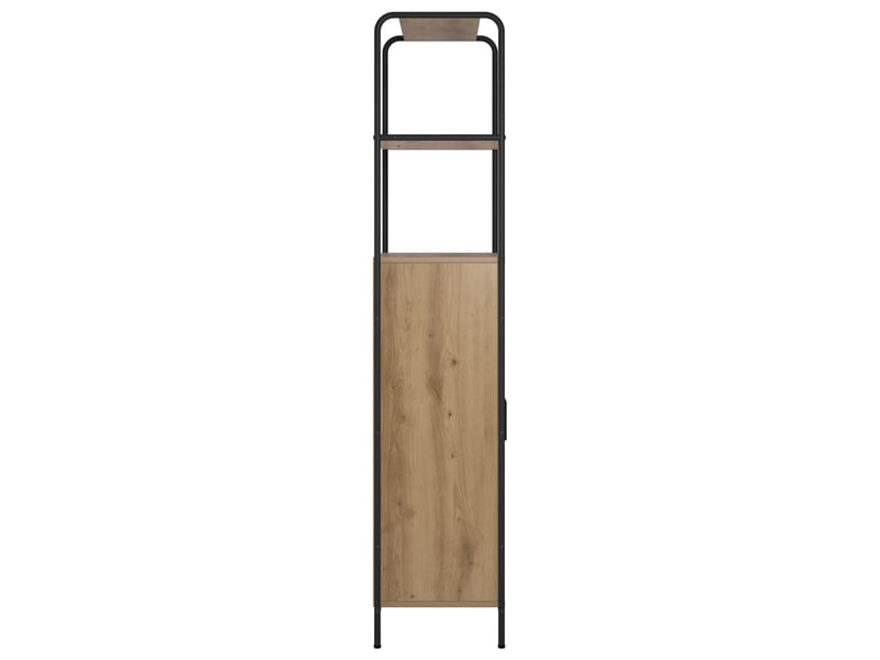  Haut armoire, armoire de rangement chêne artisanal 40x33x161 cm bois d'ingénierie shl11473  - Conforama E