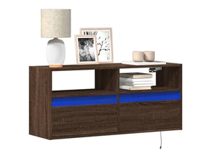 Meuble tv coloris marron 100 cm <strong></strong> <strong></strong>