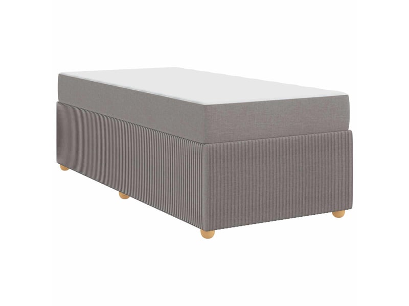 Lit simple- lit adulte - cadre de lit taupe 80 x 200 cm tissu - Conforama C