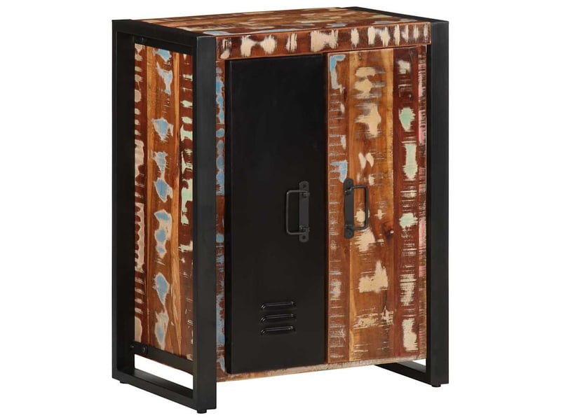  Buffet - bahut - meuble de rangement multicolore 55x35x70 cm bois massif récupération  - Conforama D