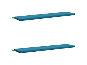 Lot de 2 coussins de banc, coussins d'assise soest 100 % polyester bleu clair cf57090