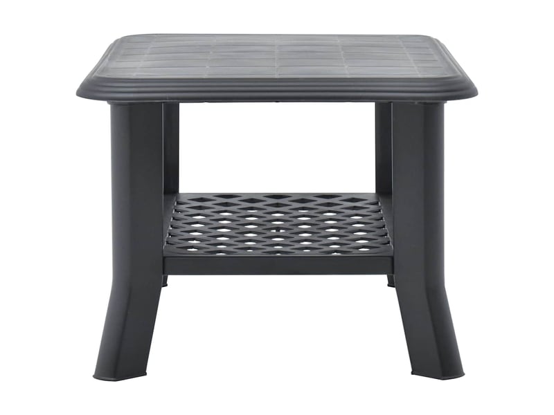  Table basse - table de salon - table à thé anthracite 90x60x46 cm plastique  - Conforama D