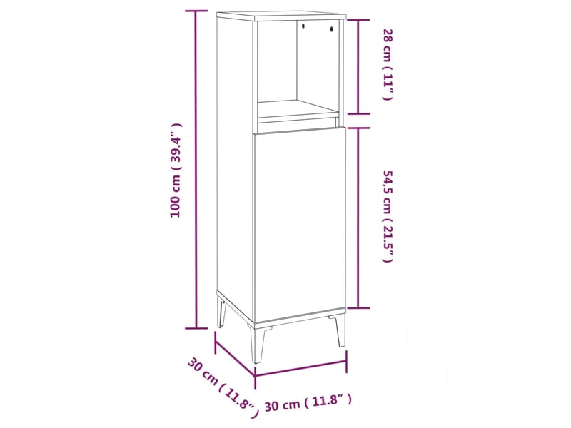  Ensemble de meubles salle de bain 3 pcs blanc bois d'ingénierie cf63936  - Conforama E