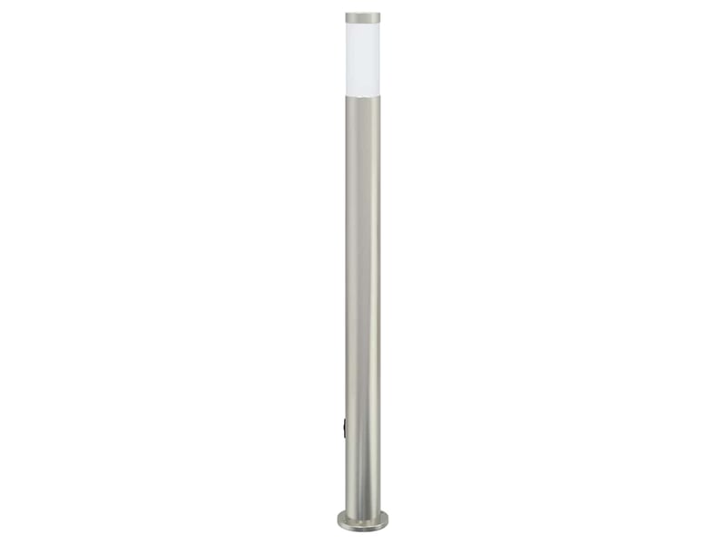  Borne lumineuse, lampadaire avec détecteur et prise 110 cm acier inoxydable ip44 shl76472  - Conforama E