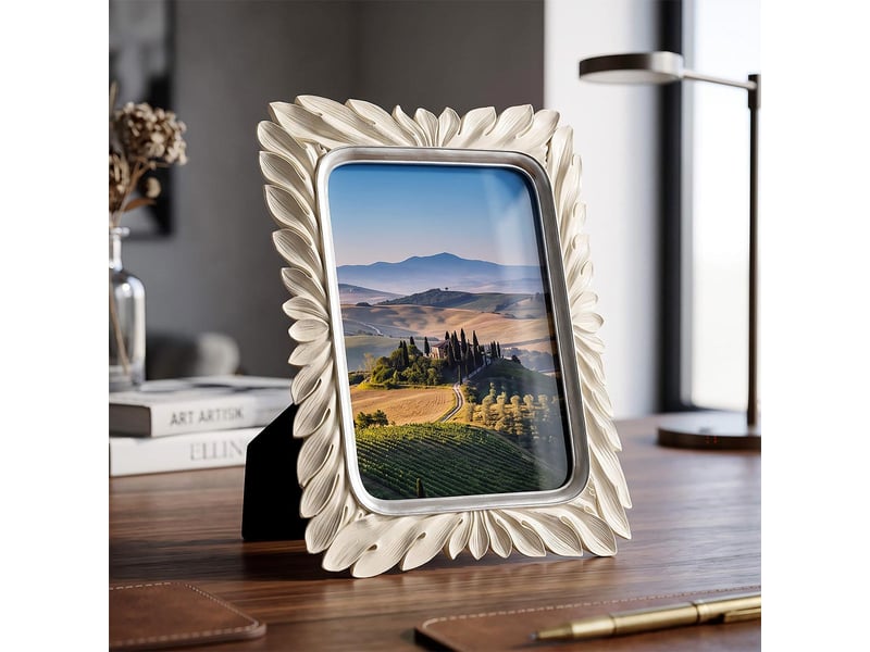  Cadre photo pétales petalina 15x20cm crème  - Conforama E