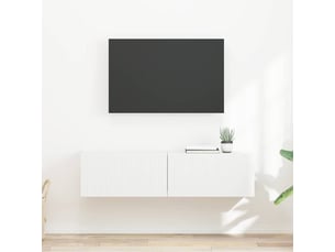Meuble tv coloris blanc 1 cm <strong></strong>  <strong></strong>