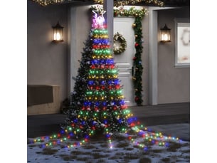 Guirlande de sapin de noël, éclairage de noël 320 led colorées 375 cm cf62345