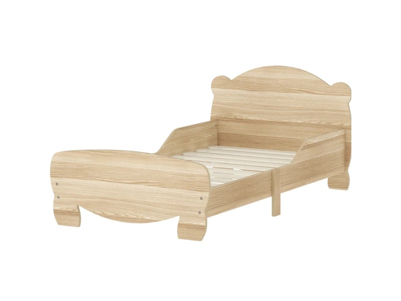  Lit enfant bas 70x140 cm avec barrières motif ours homvra  - Conforama A