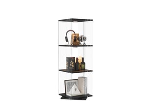Vitrine coloris noir <strong>SHOPENTRA</strong> <strong></strong> - 38 cmx121 cm