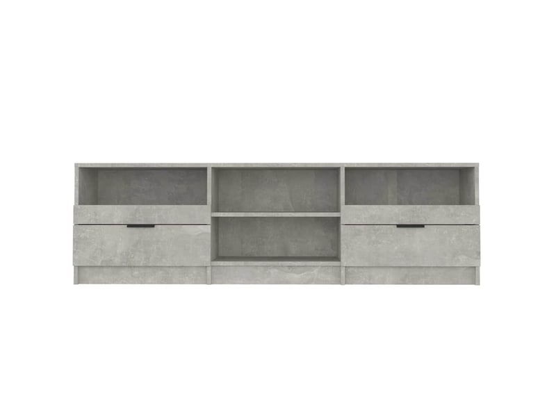  Meuble tv - banc tv - meuble de rangement gris béton 150x33,5x45 cm bois d'ingénierie  - Conforama D