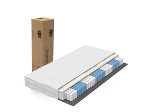 Matelas 90x200 cm <strong>DESVIAE</strong>  <strong></strong> Ressorts ensachés + mousse soutien Ferme épaisseur 20 cm