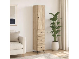 Armoire <strong></strong> <strong></strong> coloris bois clair largeur 34.5 cm
