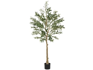 Olivier artificiel 150 cm plante artificielle intérieur, fausse plante décoration pour maison, bureau, salon, chambre