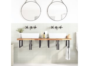 Dessus de meuble de salle de bain non traité bois d'acacia shl7517