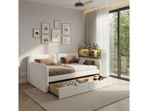 Lit simple 90x200 cm <strong></strong> <strong></strong> coloris gris