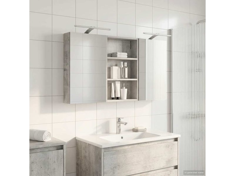  Ensemble de meubles de salle de bain 3 pcs 120x10.5x60.5 cm shl6183  - Conforama B