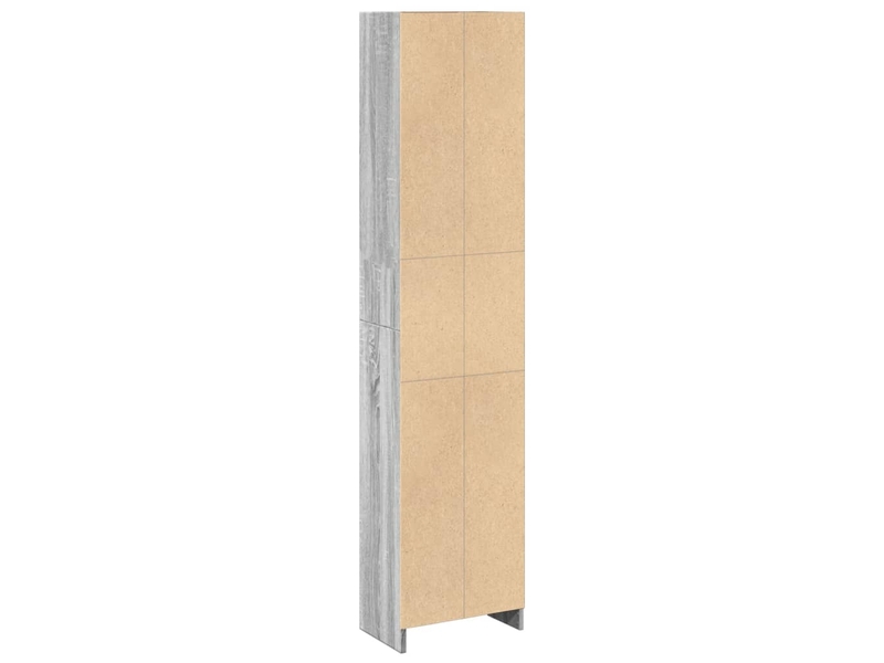 Bibliothèque, meuble de rangement salon sonoma gris 40x24x176 cm bois d'ingénierie - Conforama E