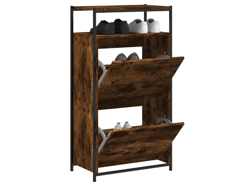  Meuble à chaussures, armoire à chaussures chêne fumé shl3127  - Conforama B