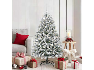 Sapin de noël - arbre de noël artificiel 150 cm 150 led blanc chaud