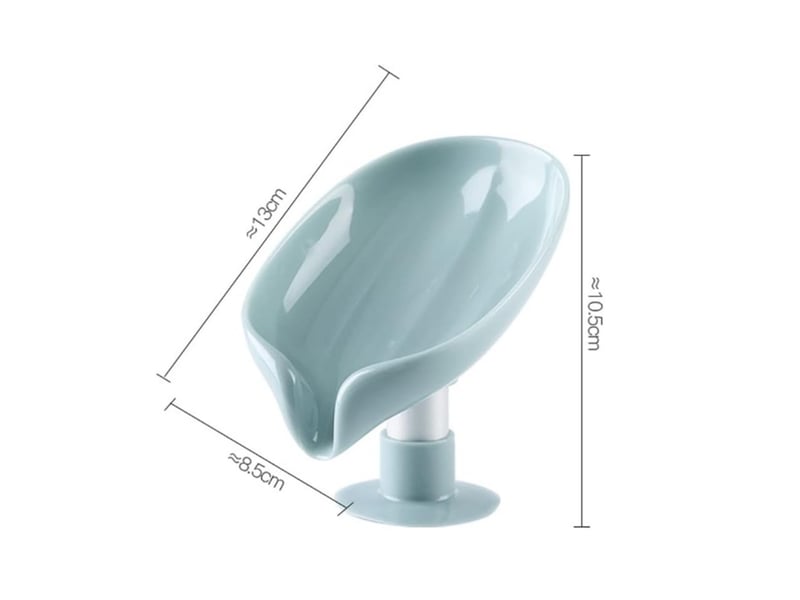  Porte savon ventouse lot de 2, support savon douche, porte eponge evier cuisine, porte-savons avec drain, nettoyage facile séchage rapide sans percage  - Conforama C