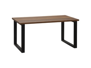 Table basse rectangulaire table de salon style industriel pied métal et plateau 100 x 60 x 50 cm aspect bois