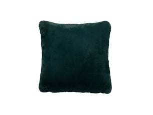 Coussin carré en polyester vert foncé 44x41cm