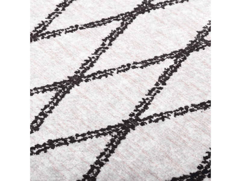  Tapis lavable noir et blanc 120x170 cm antidérapant - comfortxl 373996 - Conforama B