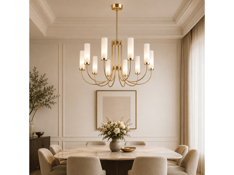  Lustre chandelier blanc b – éclairage 3 couleurs ASLED-824 - Conforama C