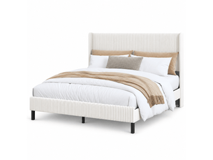 Lit simple 180x200 cm    coloris beige