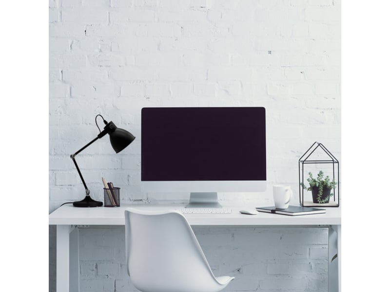  Lampe de bureau fabrilamp igor 1 x e14 noir 50 x 15 x 35 cm articulée 162171009 - Conforama C