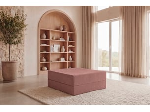 Pouf / repose pied <strong>CASANOVA</strong> <strong></strong> rose