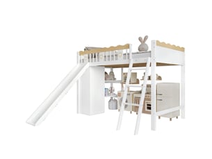 Lit mezzanine 90x200 cm VIVRYN coloris bicolore