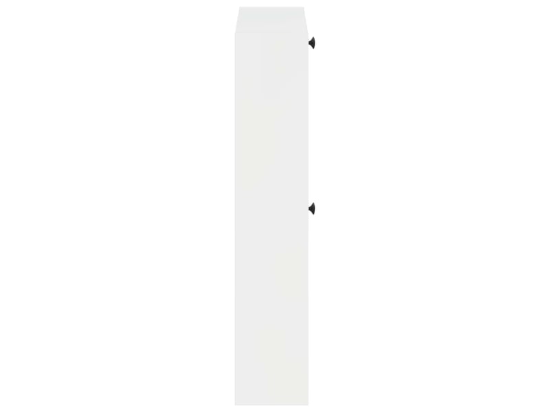  Meuble à chaussures mural, armoire à chaussures ede 71x17x86 cm blanc brillant  - Conforama E