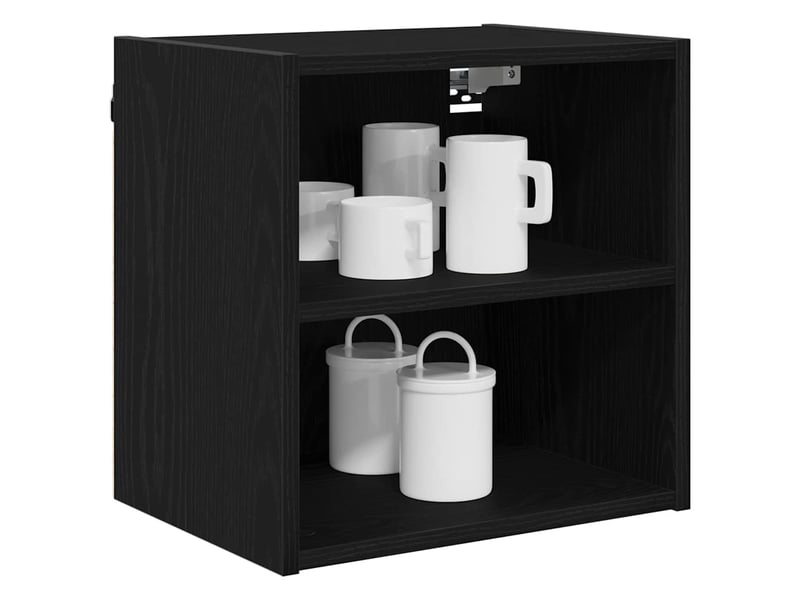  Meuble de rangement cuisine, armoire suspendue chêne noir 40x29,5x40cm  - Conforama C