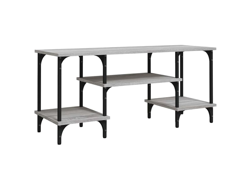  Meuble tv - banc tv - meuble de rangement sonoma gris 102x35x45,5 cm bois d'ingénierie  - Conforama A