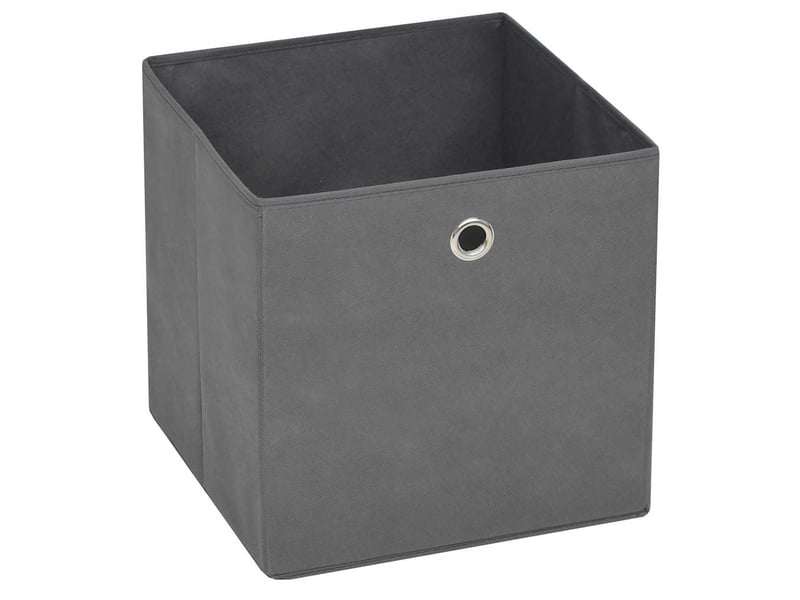  Boîtes de rangement 10 pcs tissu intissé 28x28x28 cm gris  - Conforama C